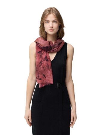 GOBI Cashmere Abstract Floral Printed Cashmere Shawl