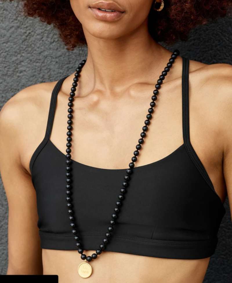 Matte Black Onyx Mala Necklace