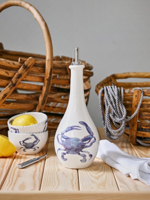 Blue Crab Olive Oil Bottle