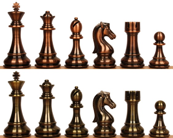 The Chess Store Copper & Bronze Finish Pieces
