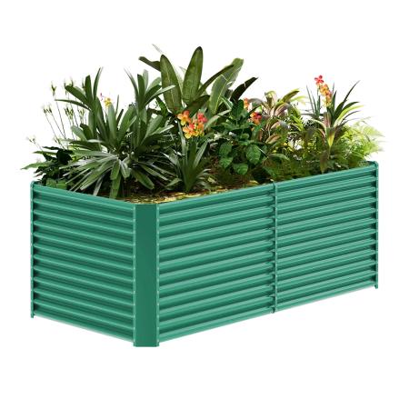 land guard Galvanized Raised Garden Bed