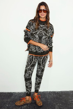 Never Fully Dressed Khaki Bandana Joggers