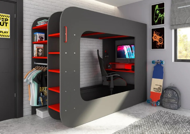 Bedz4kids Loftpod Gaming Highsleeper