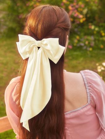 Cider Solid Bowknot Hair Clip