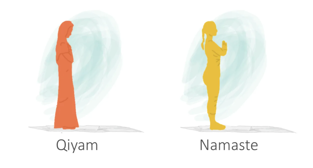 yoga and namaz - qiyam and namaste