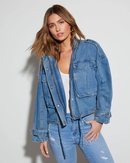 VICI Collection Western Chic Denim Jacket